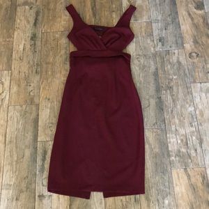 Black Halo cutout dress